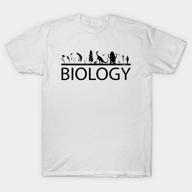Biology (Black Print) T-Shirt by csunasbmbchapter